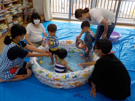 7月２９日 水 子育て支援の様子 コウガの森 共和 幼保連携型認定こども園
